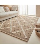 Tapis aspect jute TULUM 9041 intérieur & extérieur marron - 60x90 cm