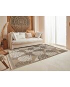 Tapis aspect jute TULUM 9062 intérieur & extérieur marron - 120x170 cm