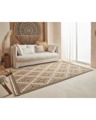 Tapis aspect jute TULUM 9041 intérieur & extérieur noir - 160x230 cm