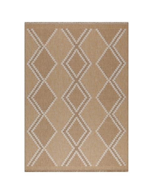 Tapis aspect jute TULUM 9048 intérieur & extérieur jaune - 160x230 cm