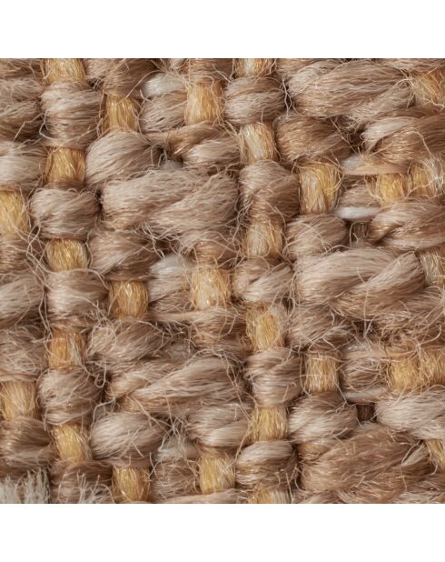 Tapis aspect jute TULUM 9048 intérieur & extérieur jaune - 60x180 cm