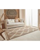 Tapis aspect jute TULUM 9048 intérieur & extérieur marron - 60x180 cm