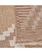Tapis aspect jute TULUM 9054 intérieur & extérieur jaune - 60x180 cm