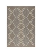 Tapis aspect jute TULUM 9048 intérieur & extérieur bleu - 120x170 cm