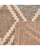 Tapis aspect jute TULUM 9048 intérieur & extérieur bleu - 120x170 cm