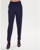 Pantalon jogging 7/8 taille élastique bleu foncé