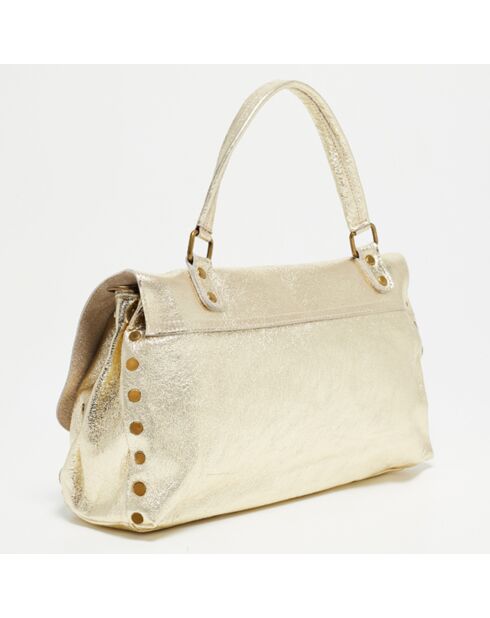 Gouden Gavi leren handtas - 37x27,5x11,5 cm