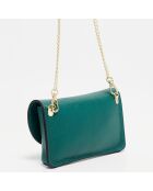 Sac bandoulière en Cuir Izmir vert - 18x2.5x10 cm