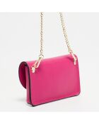 Sac bandoulière en Cuir Izmir fushia - 18x2.5x10 cm