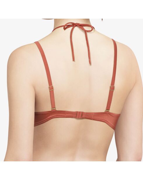 Haut de maillot coques Push-up Sense brique