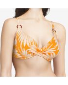 Haut de maillot armatures plongeant Bamboo orange