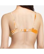 Haut de maillot armatures plongeant Bamboo orange