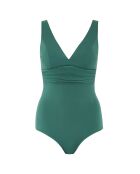 Maillot de bain 1 pièce sans coques plongeant Arizona vert