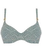 Haut de maillot coques Aztec Jav noir/blanc