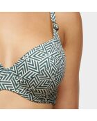 Haut de maillot coques Aztec Jav noir/blanc