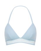 Haut de maillot sans armatures triangle Fishergir bleu ciel