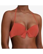 Haut de maillot coques Push-up Enea rouge terracotta