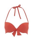 Haut de maillot coques Push-up Enea rouge terracotta