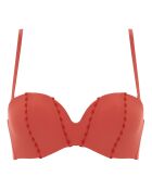 Haut de maillot coques bandeau amovible Enea rouge terracotta