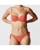 Haut de maillot coques bandeau amovible Enea rouge terracotta