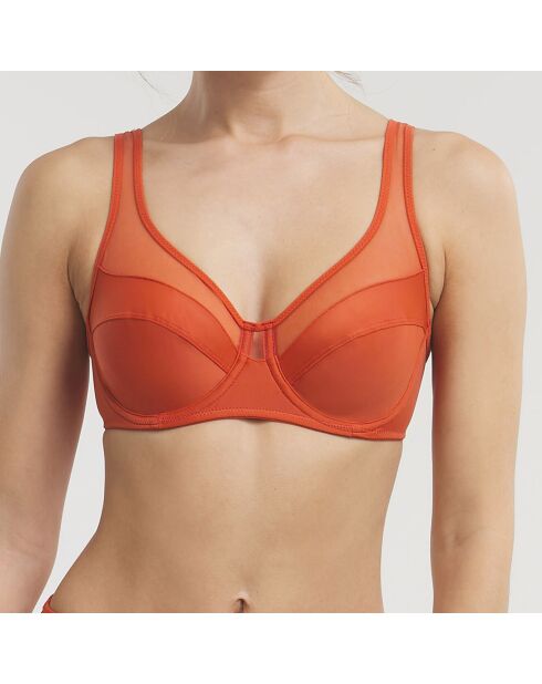 Soutien-gorge emboitant à armatures Generous terre cuite