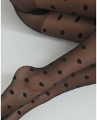Collant Big Dots 19 deniers noir