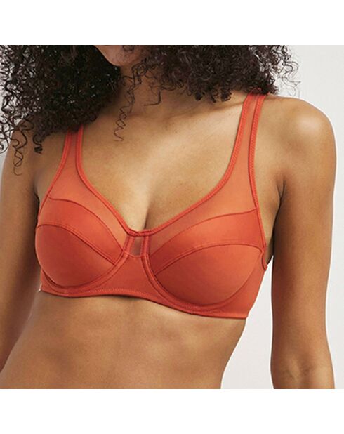 Soutien-gorge emboitant à armatures Generous terre cuite