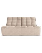 Canapé Modulaire Moni 2 Places beige - 163x97x91 cm
