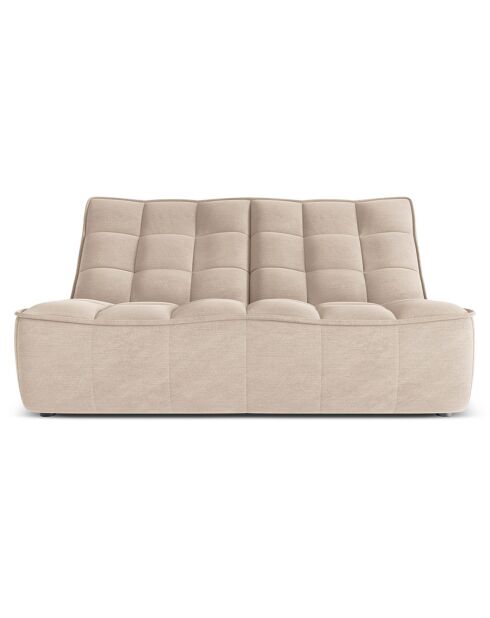 Canapé Modulaire Moni 2 Places beige - 163x97x91 cm