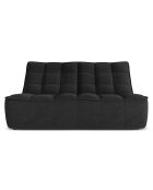 Canapé Modulaire Moni 2 Places noir - 163x97x91 cm