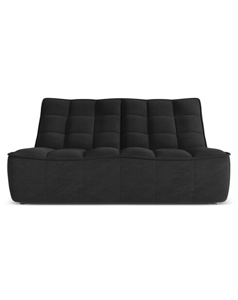 Canapé Modulaire Moni 2 Places noir - 163x97x91 cm