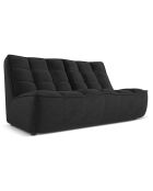 Canapé Modulaire Moni 2 Places noir - 163x97x91 cm