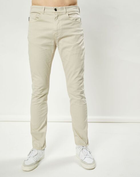 Pantalon slim Loumi beige