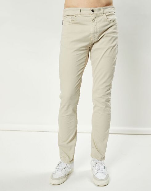 Pantalon slim Loumi beige