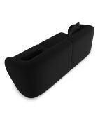 Canapé Modulaire Velours Chiara 2 Places noir - 184x85x74 cm
