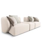 Canapé Modulaire Chiara 2 Places beige clair - 239x85x74 cm