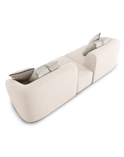 Canapé Modulaire Chiara 2 Places beige clair - 239x85x74 cm