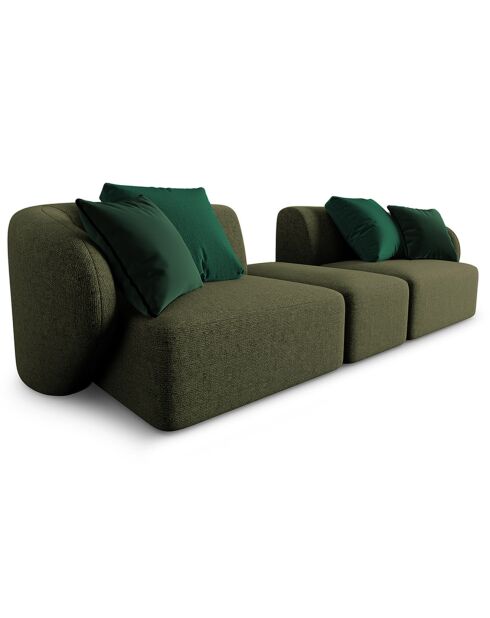 Canapé Modulaire Chiara 2 Places vert - 239x85x74 cm