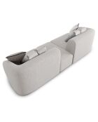 Canapé Modulaire Chiara 2 Places gris - 239x85x74 cm