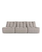 Canapé Modulaire Moni 3 Places gris clair - 249x97x91 cm