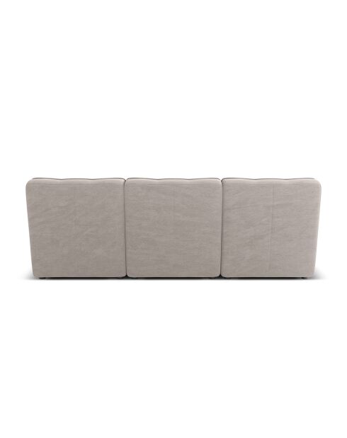 Canapé Modulaire Moni 3 Places gris clair - 249x97x91 cm