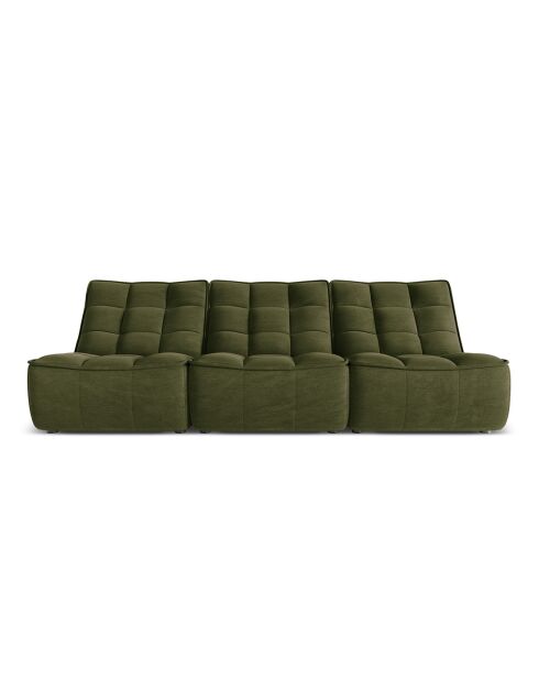 Canapé Modulaire Moni 3 Places vert - 249x97x91 cm
