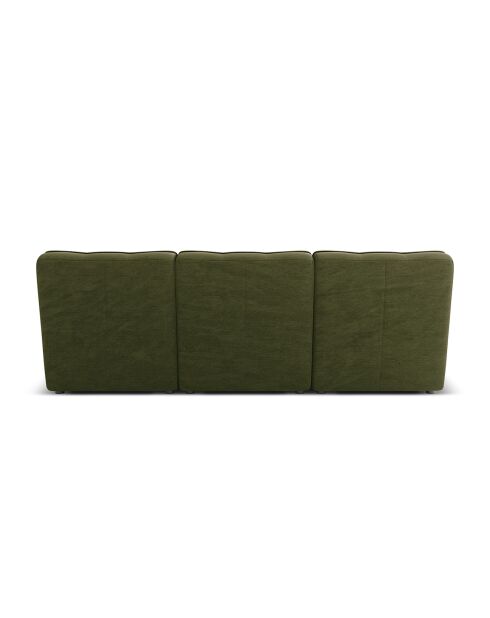 Canapé Modulaire Moni 3 Places vert - 249x97x91 cm