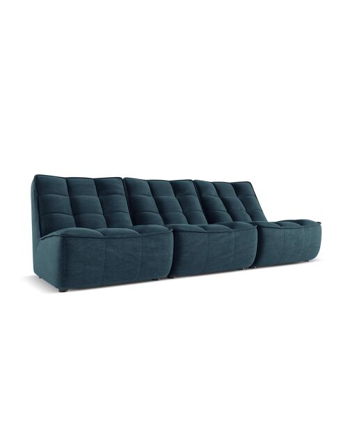 Canapé Modulaire Moni 3 Places bleu - 249x97x91 cm