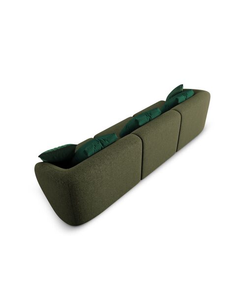 Canapé Modulaire Chiara 3 Places vert - 259x85x74 cm