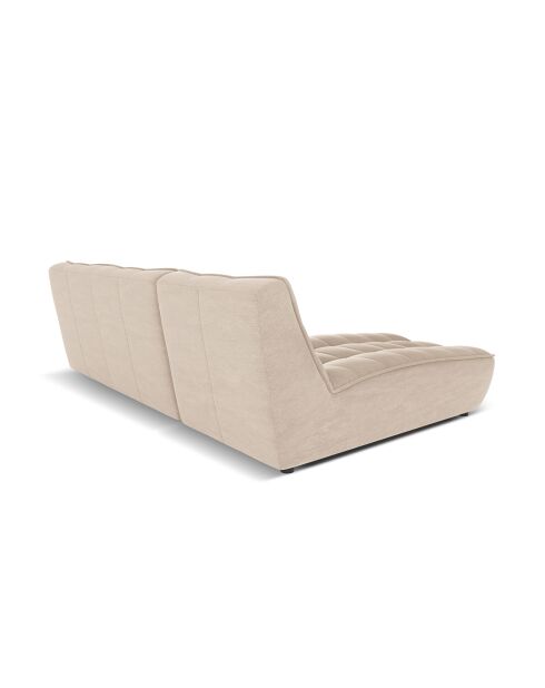 Canapé d'angle Gauche Modulaire Moni 4 Places beige - 246x172x91 cm