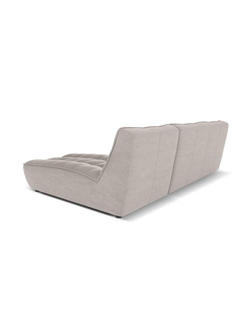 Canapé d'angle Droit Modulaire Moni 4 Places gris clair - 246x172x91 cm