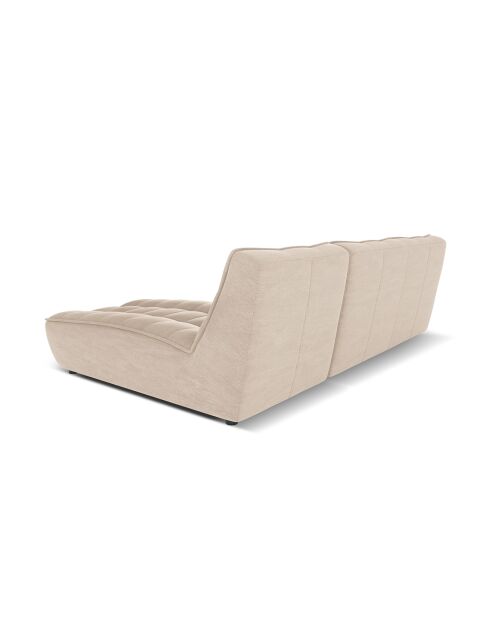 Canapé d'angle Droit Modulaire Moni 4 Places beige - 246x172x91 cm