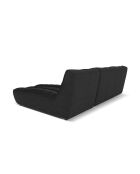 Canapé d'angle Droit Modulaire Moni 4 Places noir - 246x172x91 cm