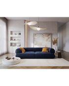Canapé Modulaire Lily 3 Places bleu marine - 234x105x74 cm